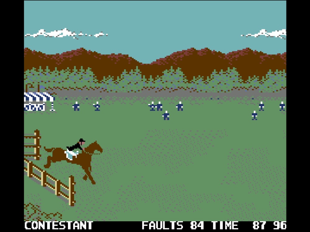 Gameplay of Summer Games II for Commodore 64